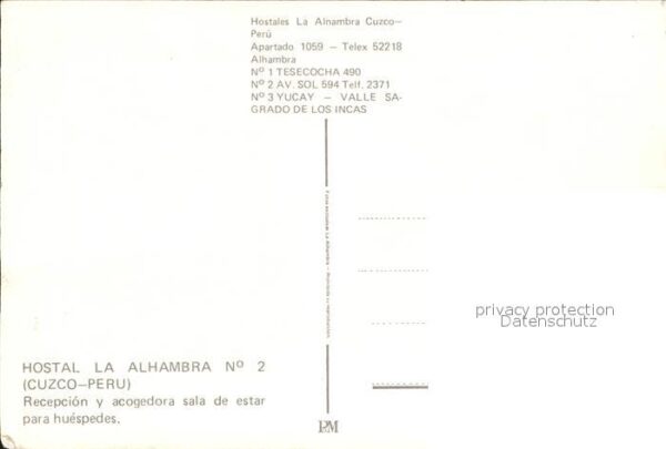 Peru Hostales La Alnambra Cuzco – Bild 2