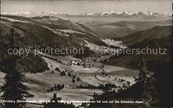 Feldberg Schwarzwald Menzenschwander Tal Schweizer Alpen