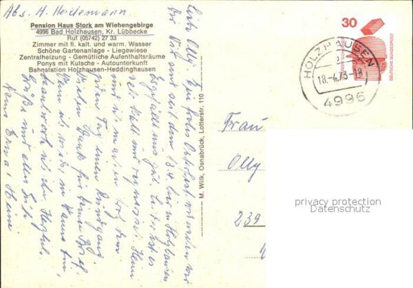 Bad Holzhausen Luebbecke Pension haus Stork am Wiehengebirge – Bild 2