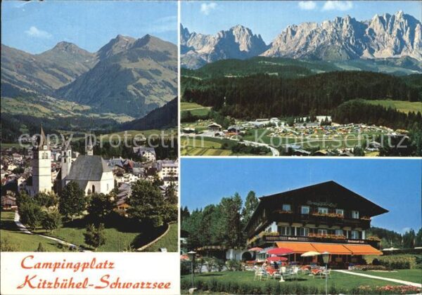 Kitzbuehel Tirol Campingplatz Schwarzsee Wilder Kaiser H