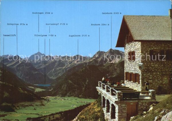 Aggenstein Pfrontnerhütte Bergkette