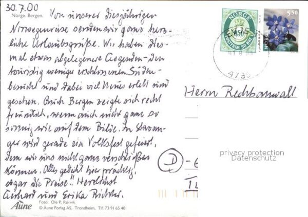 Bergen Norwegen Luftaufnahme – Bild 2