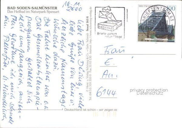 Bad Soden-Salmuenster Schleifrashof Kurpark Huttenschloss – Bild 2