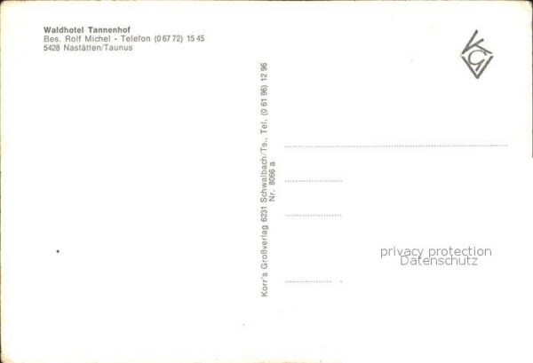 Nastaetten Taunus Waldhotel Pension Tannenhof – Bild 2