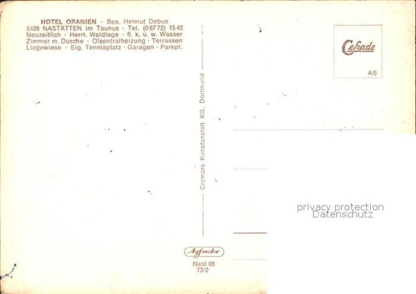 Nastaetten Taunus Hotel Oranien – Bild 2