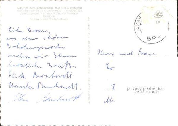 Grossrehmuehle Gasthof zum Rehbachtal Landschaft Frank – Bild 2
