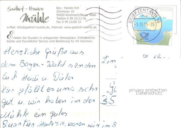 Rinchnach Gasthof Pension Mühle im Bayerischen Wa – Bild 2
