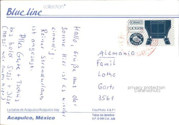 Acapulco La Bahia Panorama Bucht Blueline Collec – Bild 2