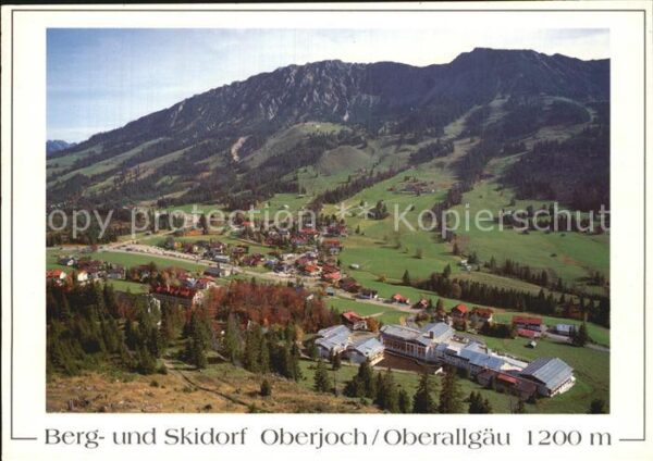 Oberjoch Panorama Bergdorf Skidorfmit Kühgundkop