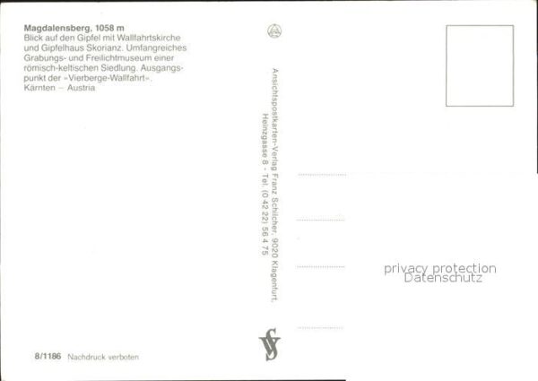 Magdalensberg Blick auf den Gipfel mit Wallfahrtskirc – Bild 2
