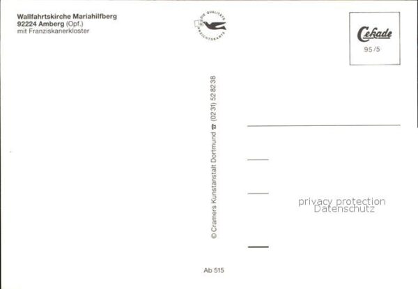 Amberg Oberpfalz Wallfahrtskirche Mariahilfberg Franzisk – Bild 2