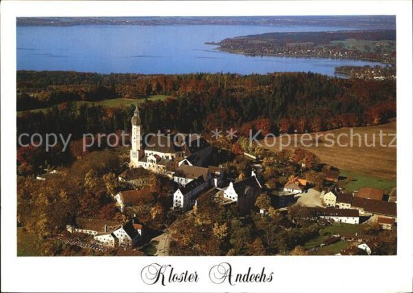 Andechs Kloster mit Blick auf den Ammersee im H