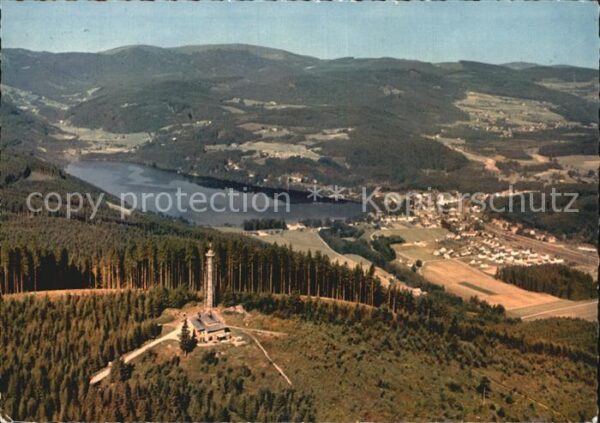 Neustadt Titisee Blick vom Hochfirst auf den Titisee Sch