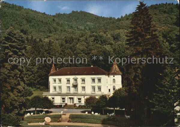Badenweiler Sanatorium Schloss Hausbaden Thermalkur