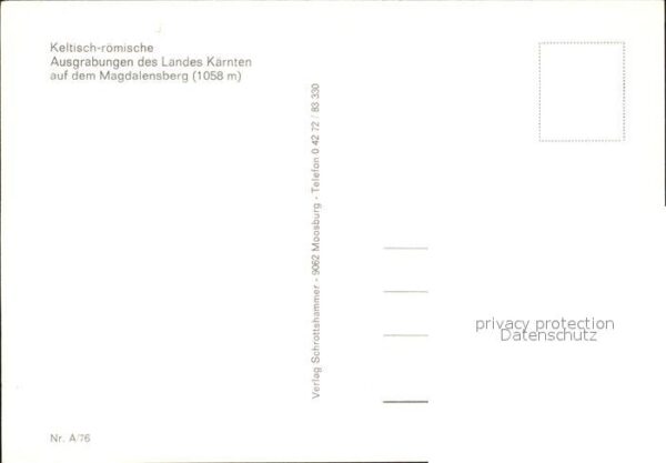 Magdalensberg Keltisch römische Ausgrabungen des Land – Bild 2