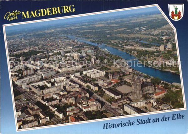 Magdeburg Historische Stadt an der Elbe Fliegerau