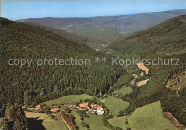 Waldkatzenbach Mühle im oberen Höllgrund Fliegeraufnah