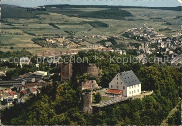 Kirn Nahe Kyrburg Fliegeraufnahme