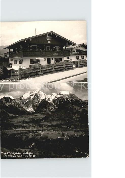 Berchtesgaden Schönau mit Hohen Göll und Brett