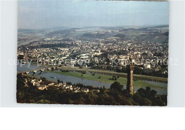 Trier Fliegeraufnahme mit Mariensäule