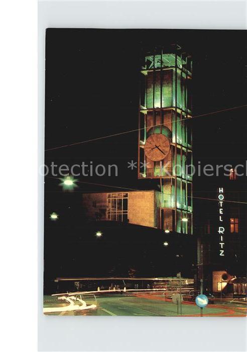 Arhus Rathausturm bei Nacht