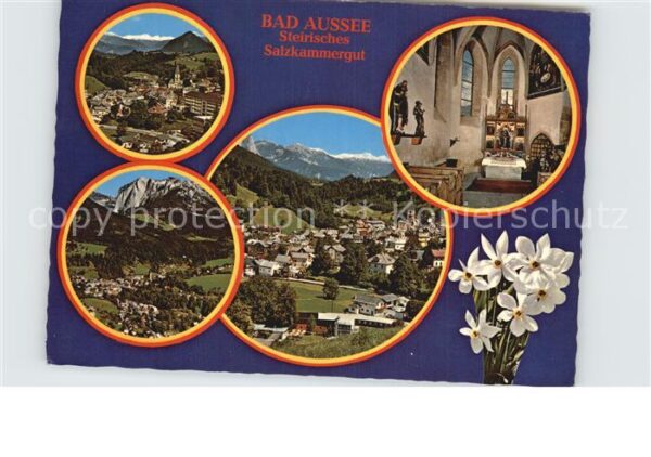 Bad Aussee Steiermark Fliegeraufnahmen mit Kirche intern