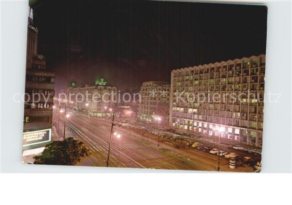 Bucuresti Ortspartie bei Nacht