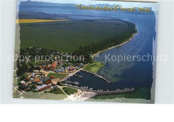 Timmendorf Insel Poel Fliegeraufnahme mit Hafen Strand
