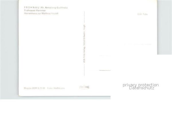 Frohnau Annaberg Frohnauer-Hammer Herrenhaus zur Weihnac – Bild 2