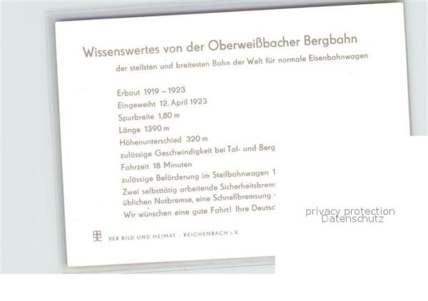 Oberweissbach Bergbahn Wissenswertes darüber – Bild 2