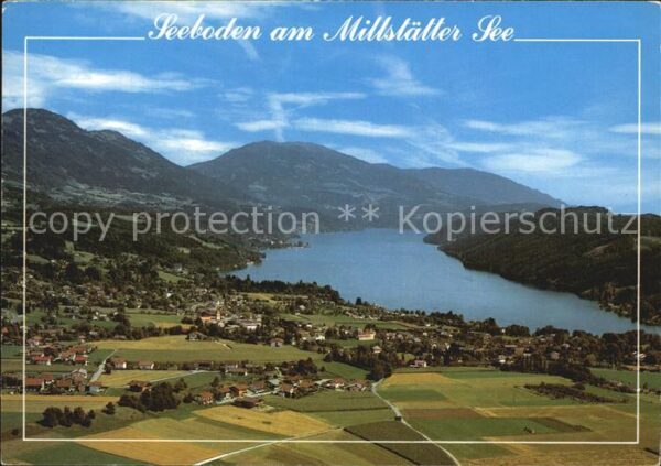 Seeboden Millstaettersee Fliegeraufnahme