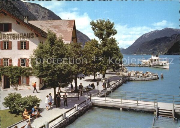 Pertisau Achensee Hotel Fürstenhof mit Schiffstation