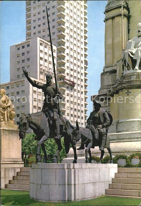 Madrid Spain Spain Square Monument to Cervantes