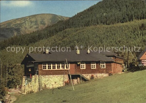 Krkonose Haltestelle der Gebirgsseilbahn