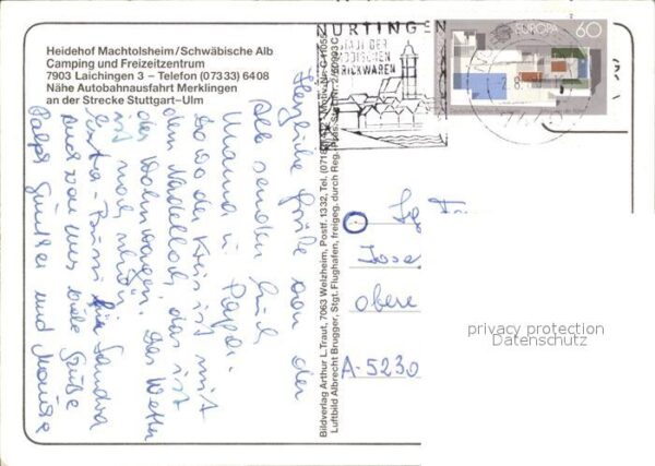 Laichingen Camping Machtolsheim Fliegeraufnahme – Bild 2
