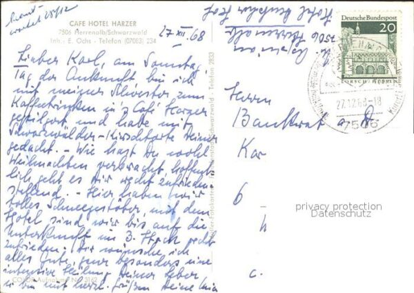 Herrenalb Bad Herrenalb Hotel Harzer – Bild 2