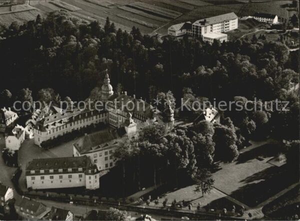Berleburg Bad Schloss Naturheilklinik Odeborn Luftbil
