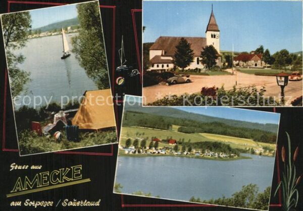 Amecke Sorpesee Kirche Campingplatz