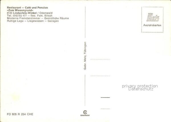 Winkel Odenwald Restaurant Cafe Pension Zum Wiesengrund – Bild 2