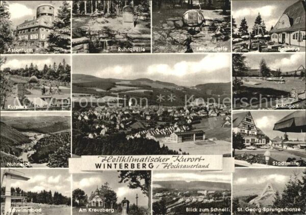 Winterberg Hochsauerland Astenturm Ruhrquelle Bobhaus Kleingott