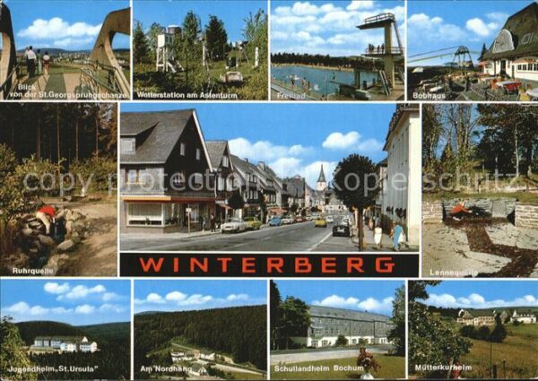 Winterberg Hochsauerland Georgsprungschanze Bobhaus Jugendheim S