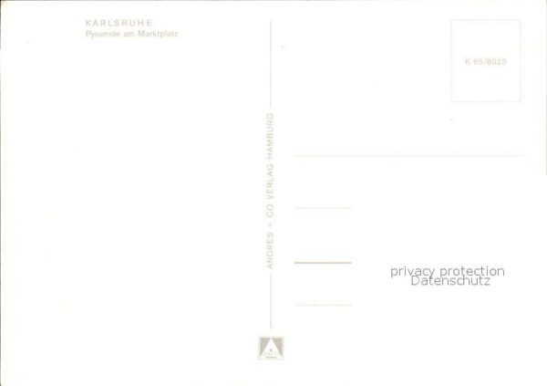 Karlsruhe Baden Pyramide am Marktplatz – Bild 2
