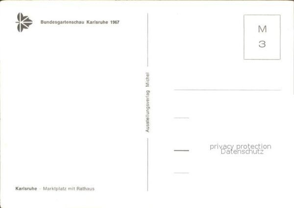 Karlsruhe Baden Marktplatz Rathaus Luftaufnahme – Bild 2