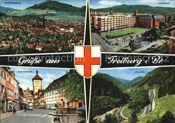 Freiburg Breisgau Schwabentor Stadtpanorama Höllental Uni