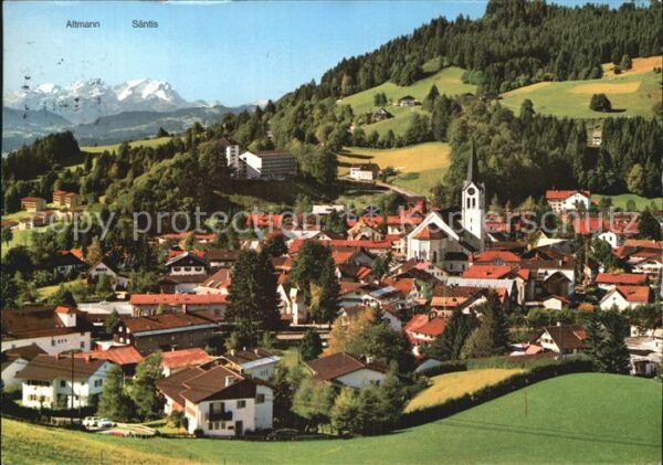 Oberstaufen Altmann Säntis Stadtansicht