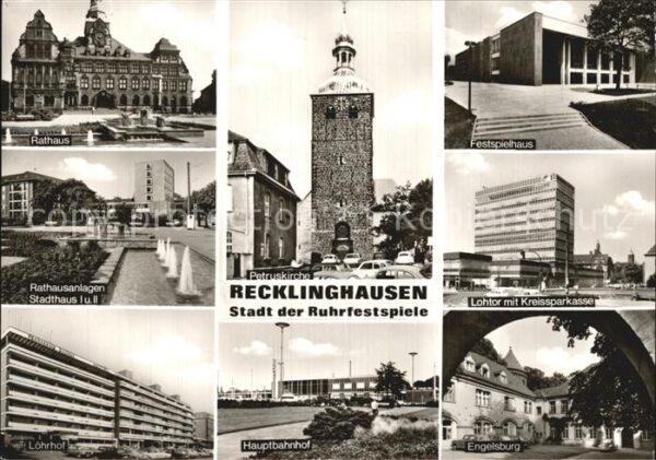 Recklinghausen Westfalen Petruskirche Rathaus Löhrhof Stadthaus