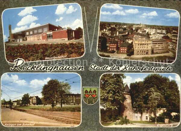 Recklinghausen Westfalen Hauptbahnhof Engelsburg Anlagen am Bahn