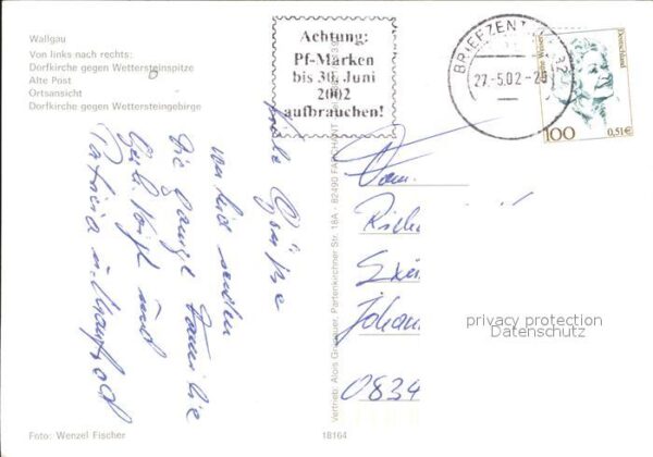 Wallgau Dorfkirche Gasthof Isartal Wettersteins – Bild 2