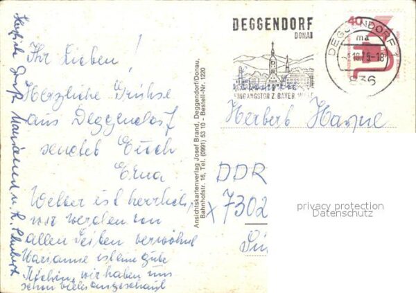 Deggendorf Donau Grabkirche Luitpoldplatz Rathaus Oberer – Bild 2