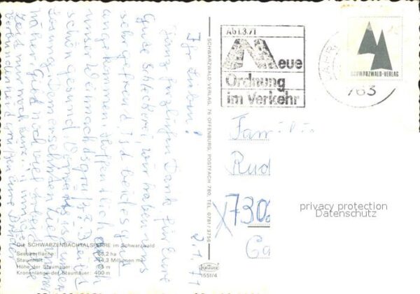 Schwarzenbachtalsperre Staumauer – Bild 2